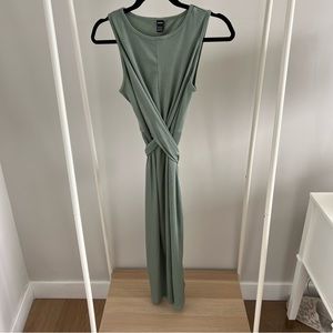 Green bodycon wrap dress size M
